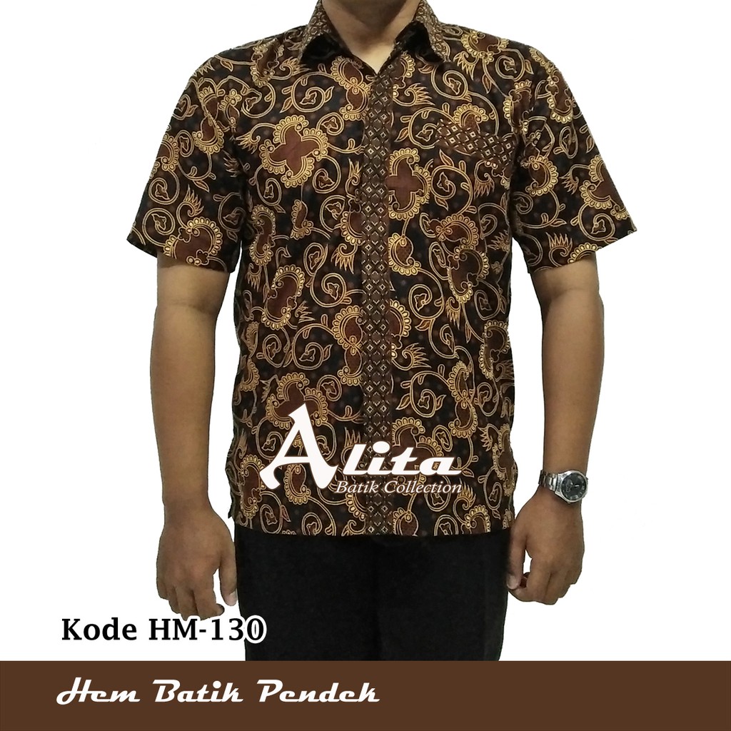 Kemeja Batik / Hem Batik Pria/ Hem Katun / Fashion Batik Motif Siput