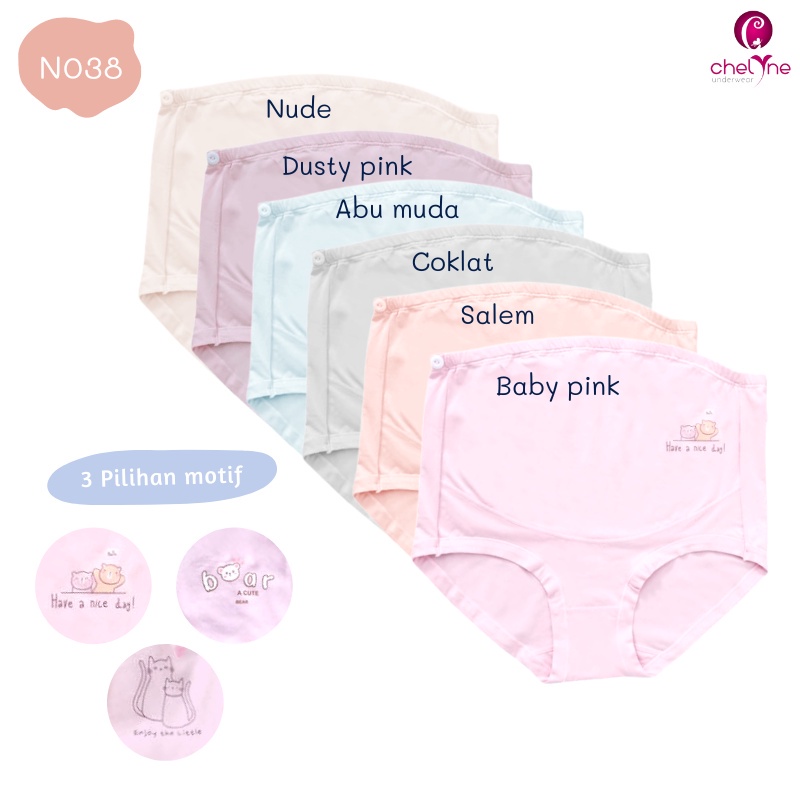 CD Hamil Maternity Chelyne N032 / N038 / N7072  Pola Maxi Bahan Kaos Katun Premium