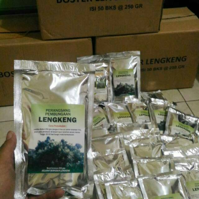 BOSTER LENGKENG "Perangsang Bunga & Buah" , 250grm, Sekali Aplikasi MANTAP