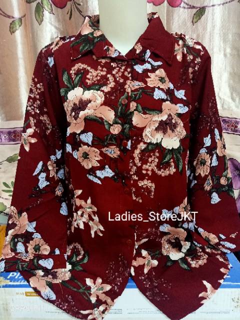 KEMEJA MONALISA MOTIF FLOWER