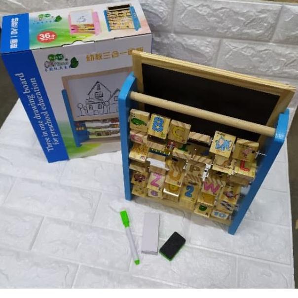 

[KODE PRODUK 8HAWZ8081] Papan Tulis Edukasi Whiteboard Blackboard Magnet Alphabet Multifungsi
