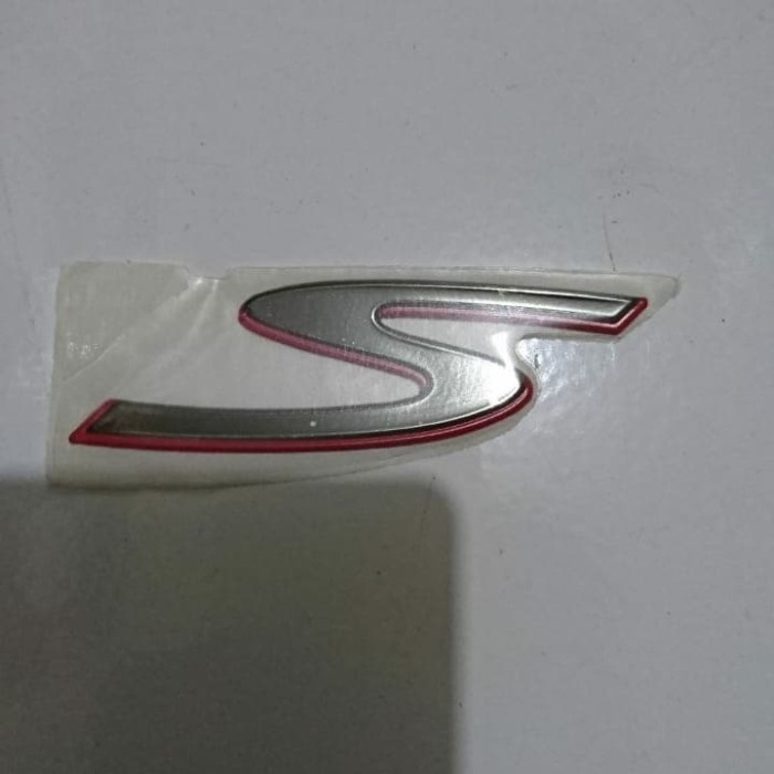 STIKER TULISAN S VESPA ORIGINAL STICKER