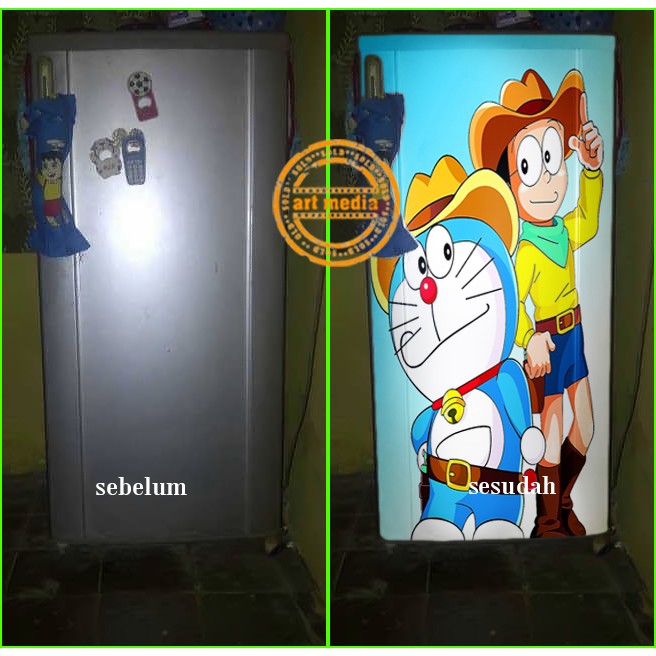 STIKER KULKAS NOBITA DORAEMON