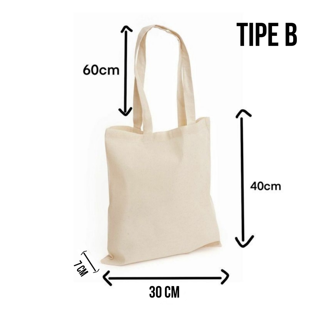 Tote Bag Canvas UGH / Tas Nudie Canvas / Tote Bag Kanvas TIPE B