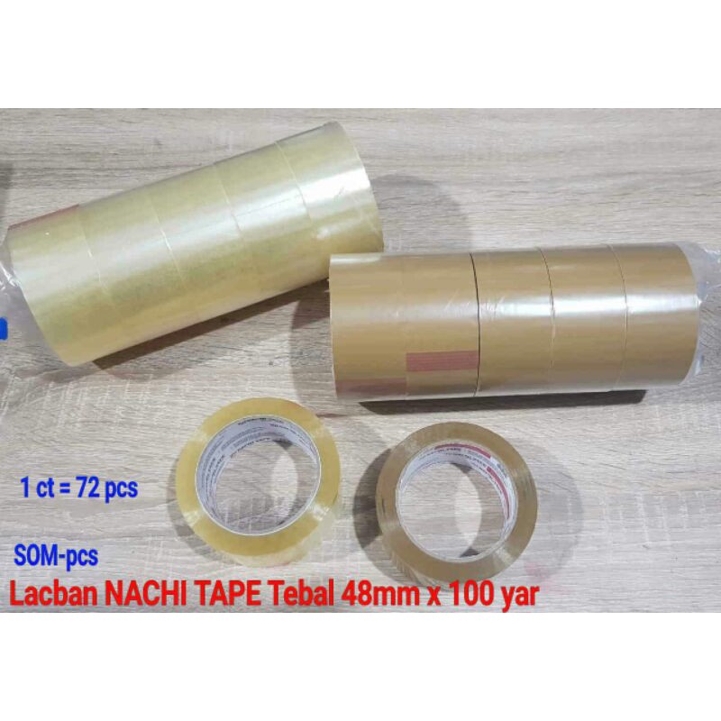 

Lakban Coklat dan Bening tebal 2inchi 48mm x 90yard.