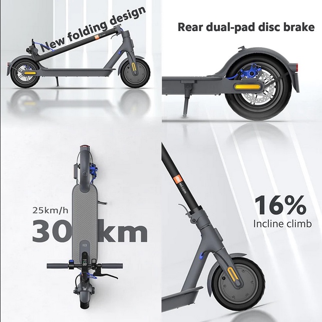 Mijia miElectric Scooter 3 25km/h Maximum Speed Travel Up To 30km Skuter