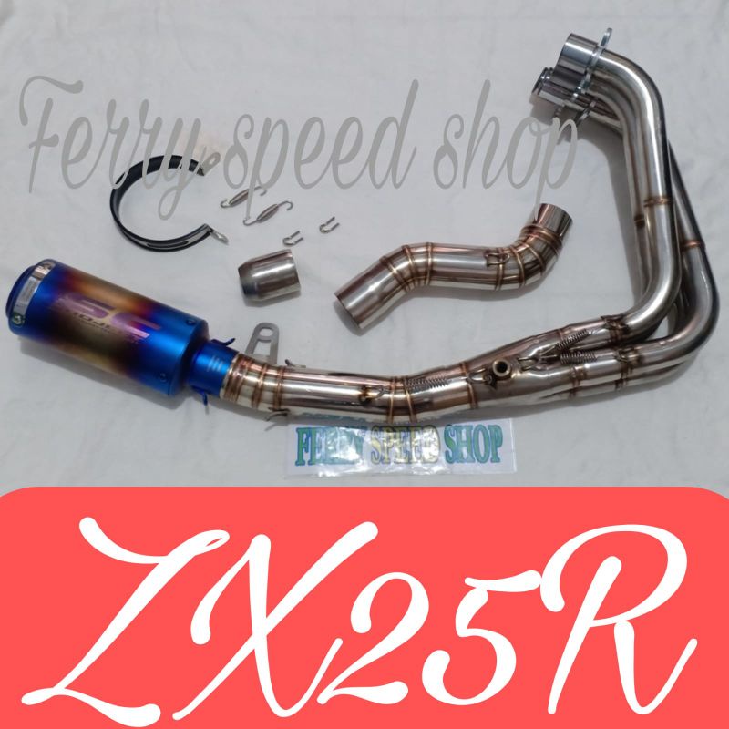 Knalpot racing sc project pelangi zx25r zx 25r / Knalpot racing zx25r full system