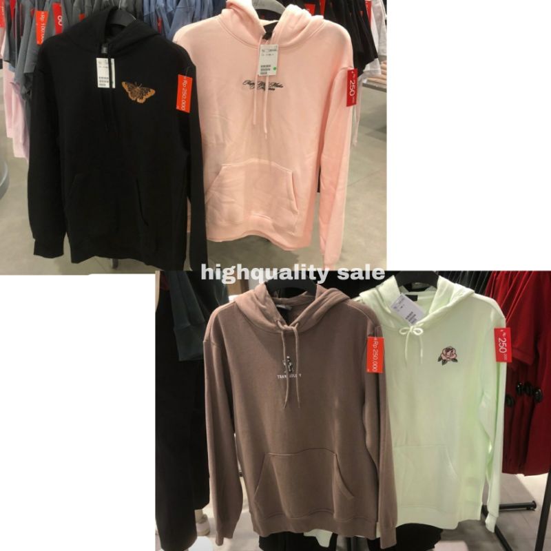 (SALE 60%) H&M HOODIE MOTIF UNISEX WOMEN MENS / JASTIP / ORIGINAL STORE