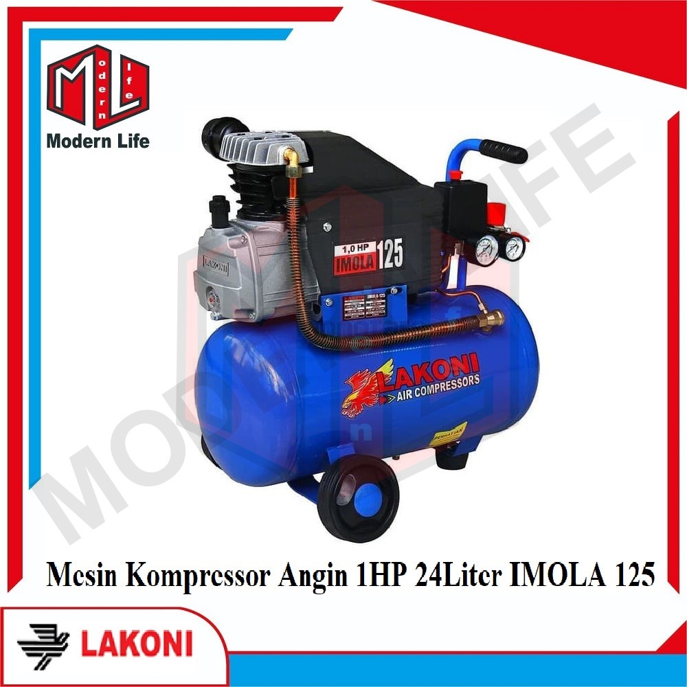 Lakoni Imola 125 Imola125 Mesin Kompressor Angin Listrik 1 HP 25 Liter