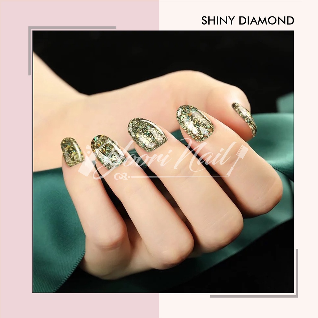 Rosalind shiny diamond gel shinny 5ml glitter pot gel rosalind kutek gel glitter nailart nail art