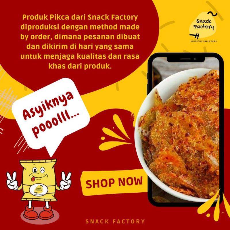 

Kripik Beling Kripca Super Pedas Daun Jeruk 750 Gram