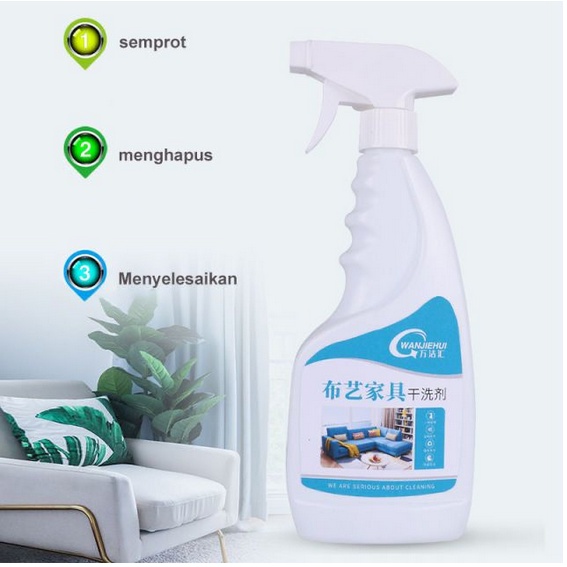 Cairan Penghilang Pembersih Noda Sofa Kain Kulit Karpet Gorden Kerak Kasur Semprotan Pembersih Furnitur