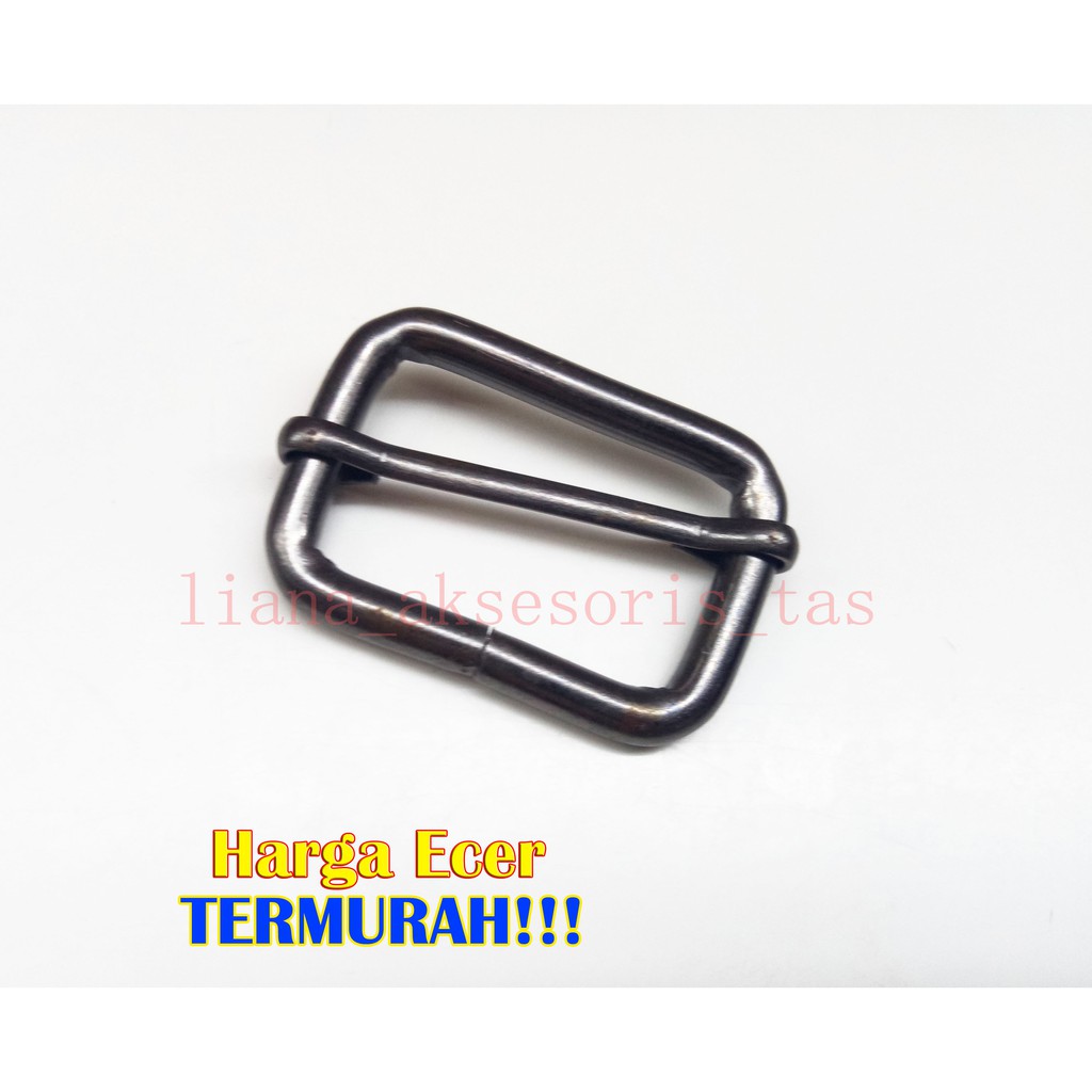 RING JALAN (12 PCS) UKURAN 4 CM TEBAL WARNA BLACK NIKEL JUAL AKSESORIS TAS MURAH FASHION WANITA