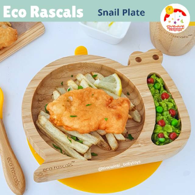 Ecorascals Bamboo Snail Plate