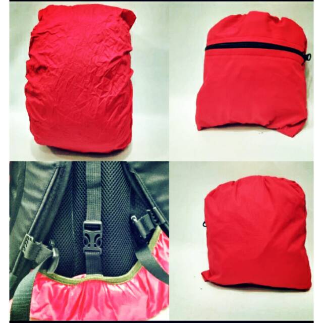 Rain cover bag merah BOOGIE ADVENTURE