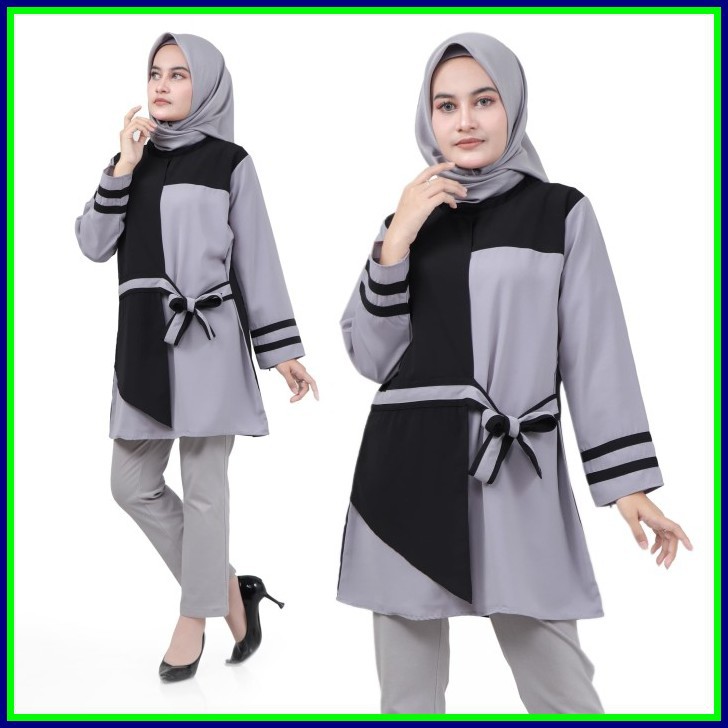 Baju Atasan Wanita Tunik Atasan Muslimwanita Baju Atasan Wanita Clarissa Tunik Shopee Indonesia