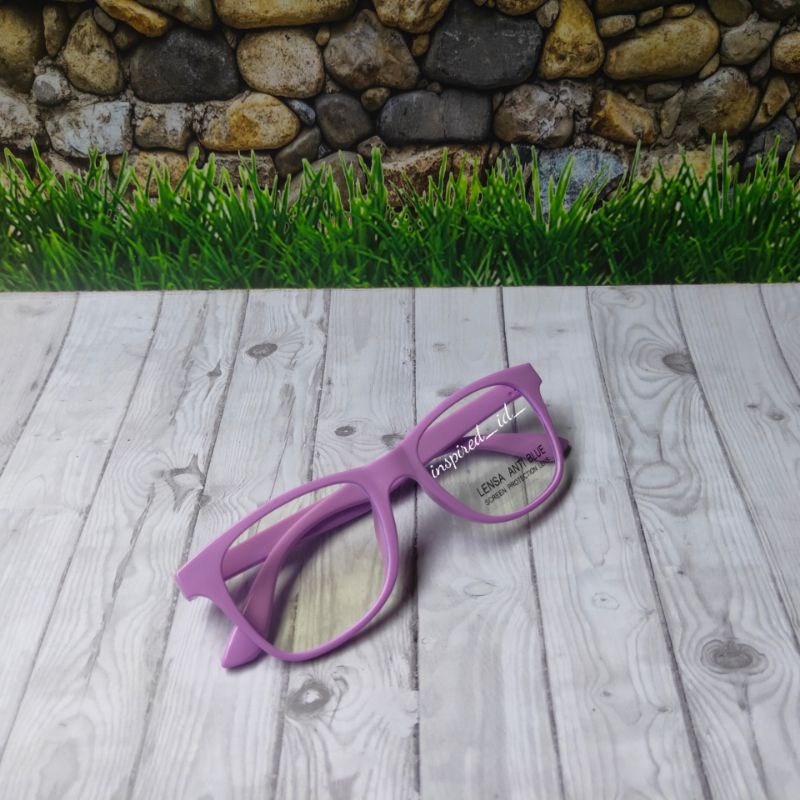 Kacamata Anak Anti Radiasi Kotak-Violet