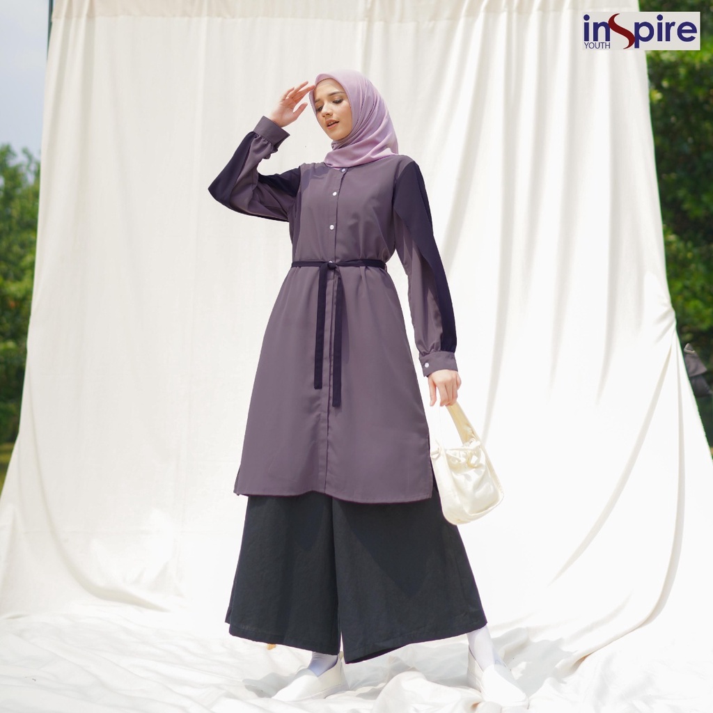 Inspire ITU 46 Atasan Tunik Bahan Carina Casual Outfit Baju Wanita Muslimah Polos