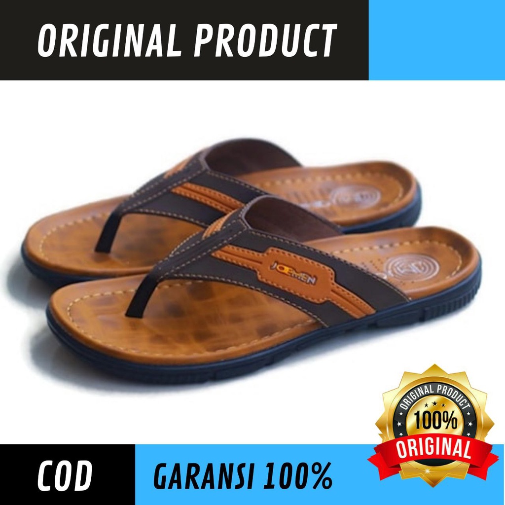 Sandal Pria Kulit Original Pria Sandal Jepit Import