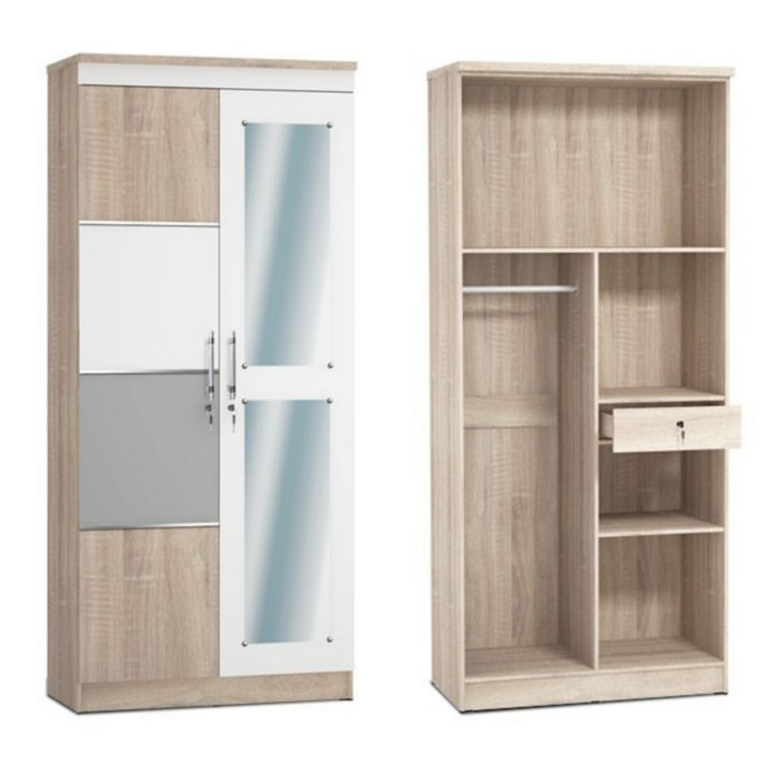Lemari Pakaian Olympic Navaro 2P / 2 Pintu / Lemari Kayu