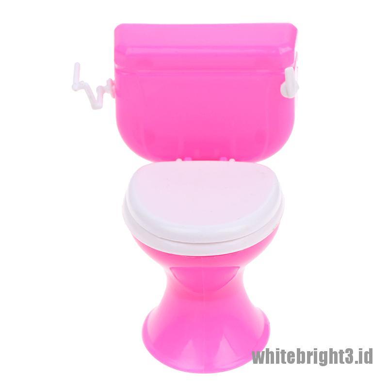 (white3) Miniatur Toilet Kamar Mandi Untuk Rumah Boneka