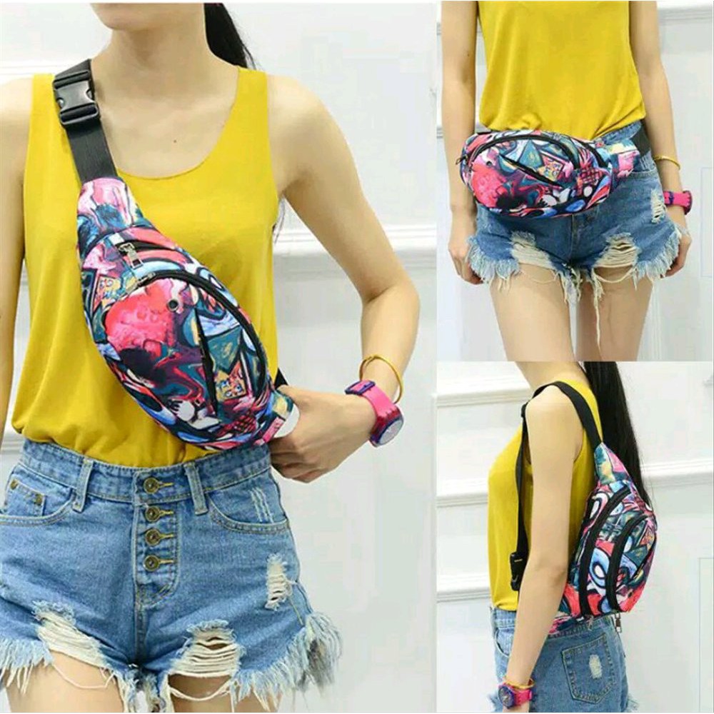tas pinggang wanita korea import WAISTBAG Berkualitas