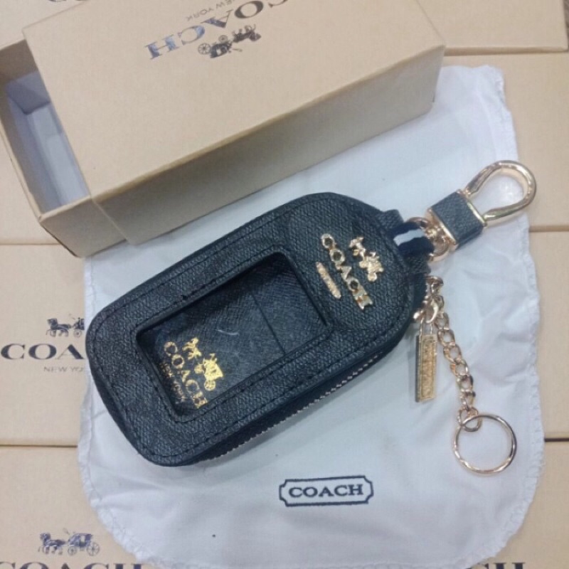 Dompet gantungan kunci stnk mobil dan motor COACH transparan import