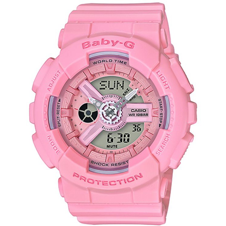 Casio Baby-G BA-110-4A2DR Water Resistant 200M Soft Pink Resin Band