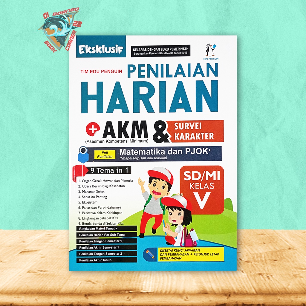 BUKU PENUNJANG SD - EKSKLUSIF PENILAIAN HARIAN + AKM SD/MI KELAS 5