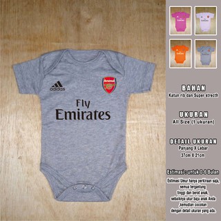 Baju Bola Bayi Arsenal Jumper Bayi Romper Bayi Jersey Bayi Baju Bola Bayi Arsenal Jumper Bayi Romper Bayi Jersey Bayi