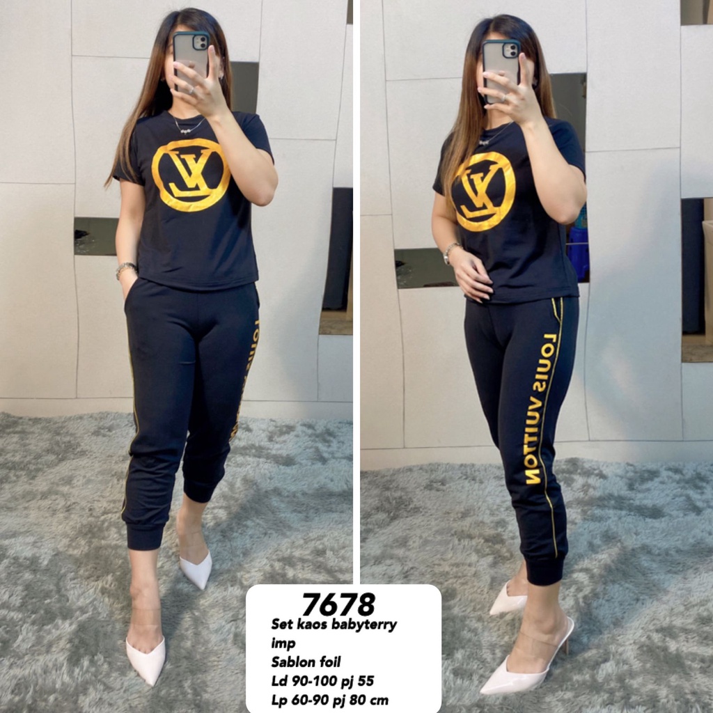 STELAN KAOS (tulisan sablon foil) MV-7678 import