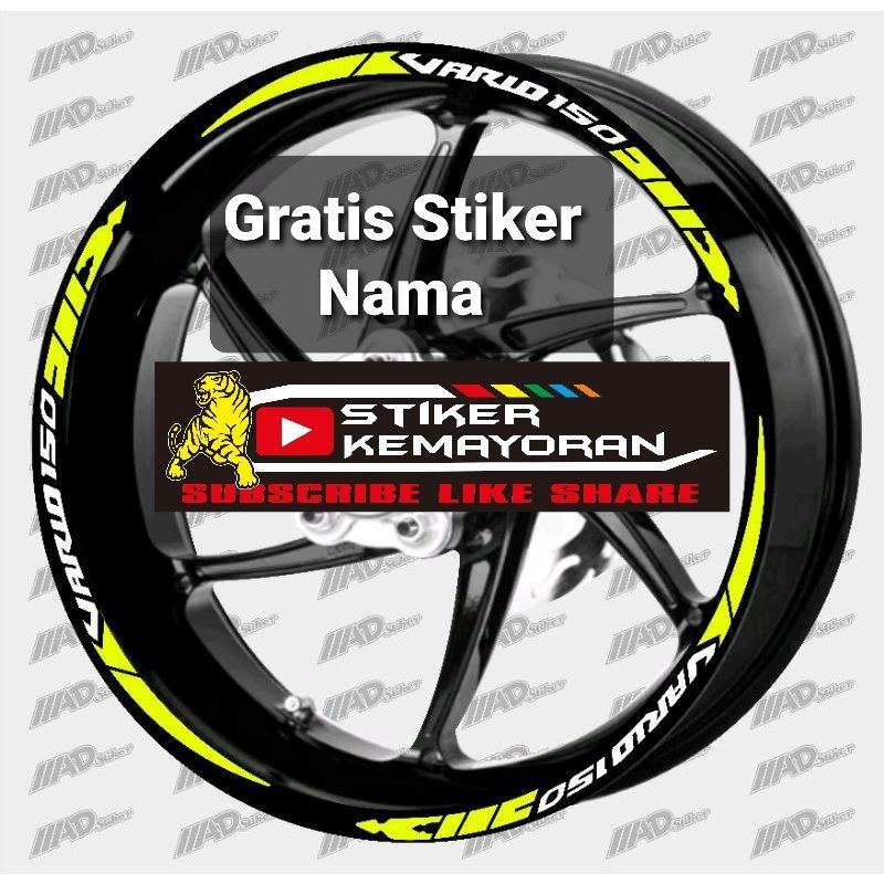 CUTTING STICKER LIS VELG HONDA VARIO 110 VARIO 125 VARIO 150
