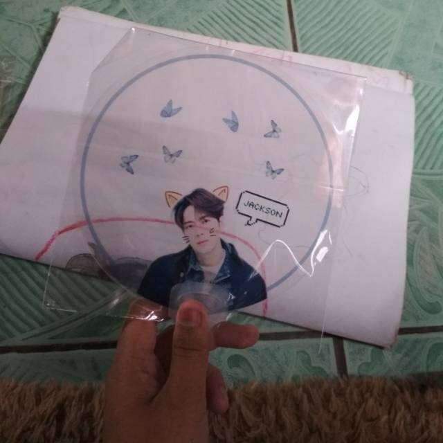 Kipas kpop -  Transparent fan got7