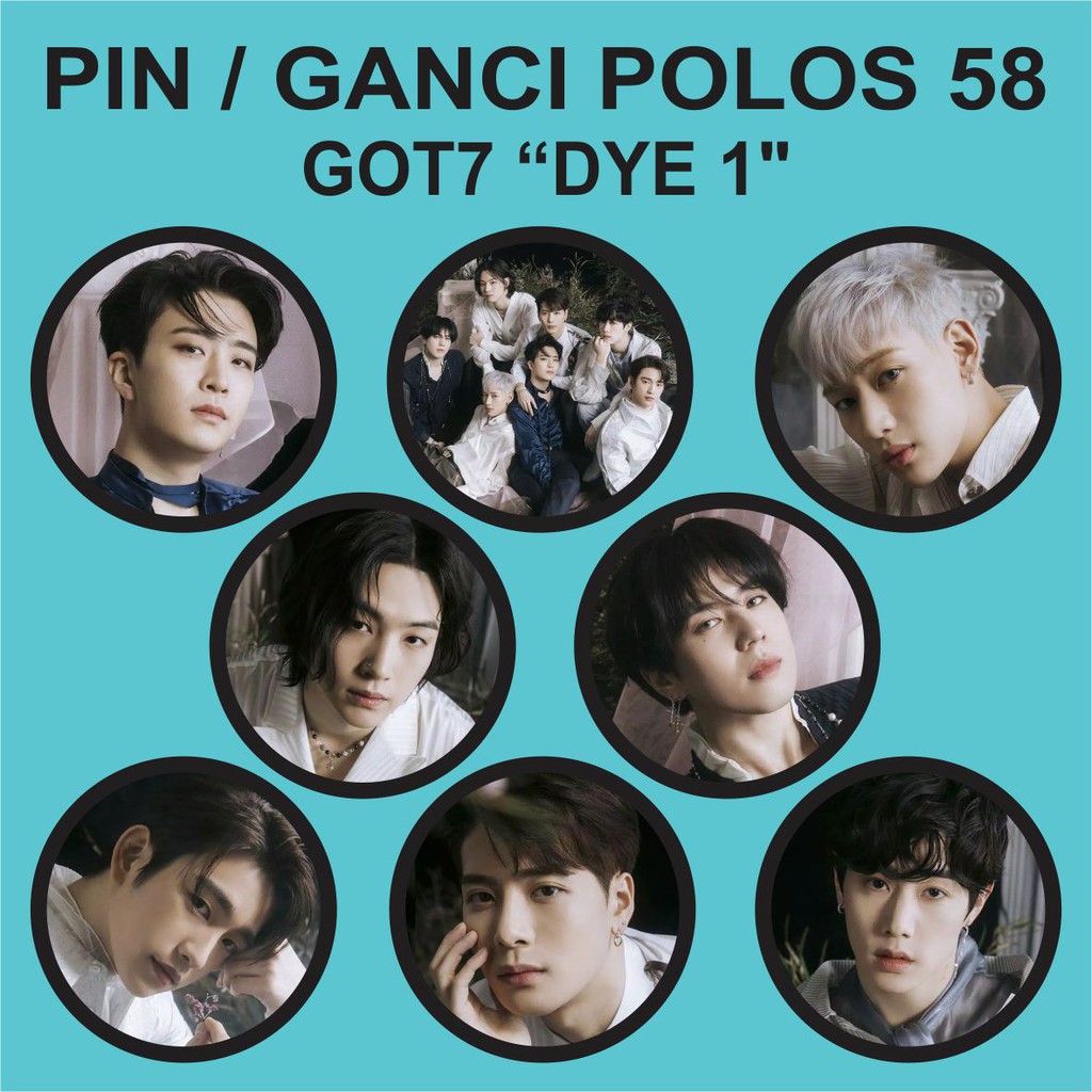 PIN / GANCI Polos 58 &quot;GOT7 DYE 1&quot; Gantungan Kunci Kpop Murah