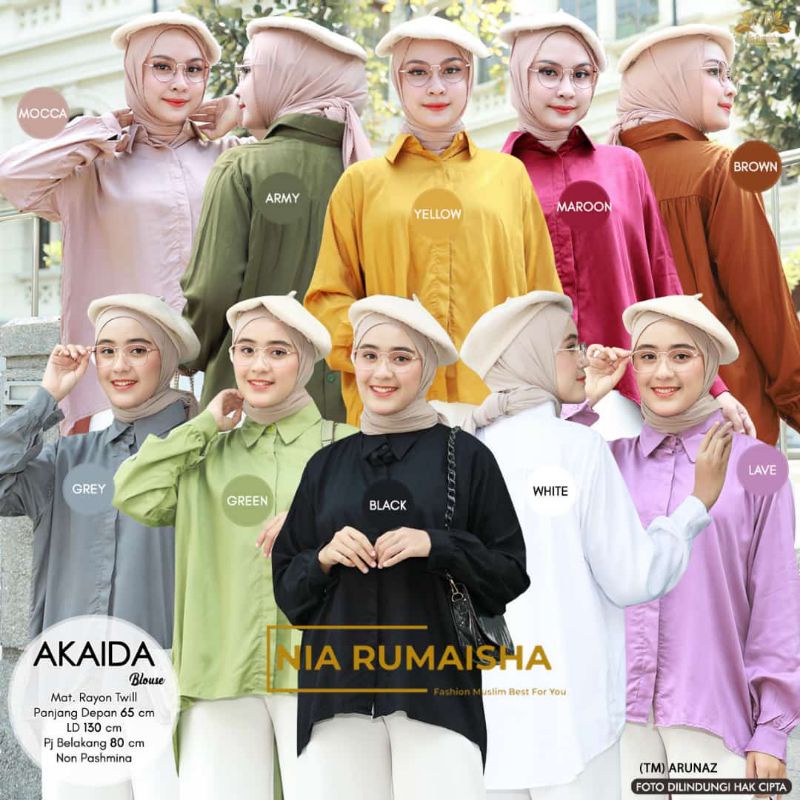 [NIA RUMAISHA] TUNIK - Akaida Tunik / Comika Tunik