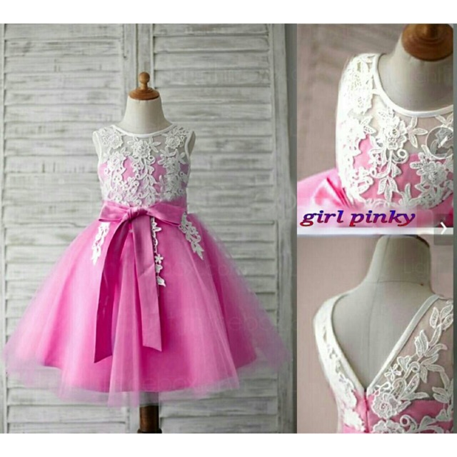 Dress girls pinky