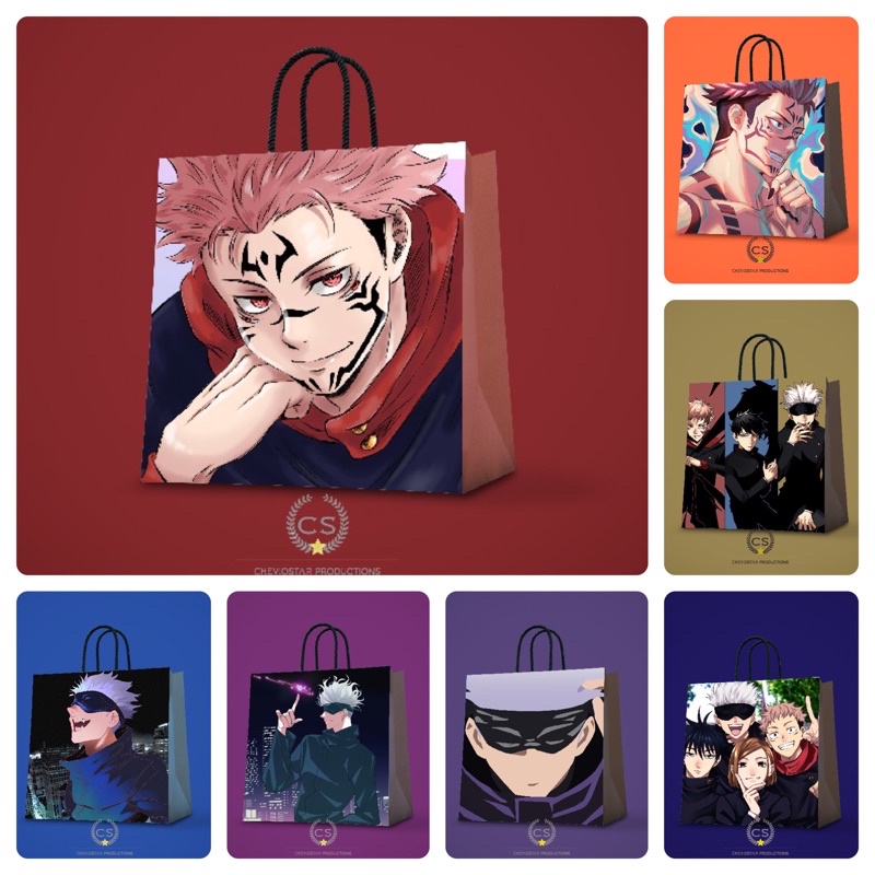 paperbag jujutsu kaisen/goodie bag/anime merch Gojo Satoru Toge Megumi Sukuno