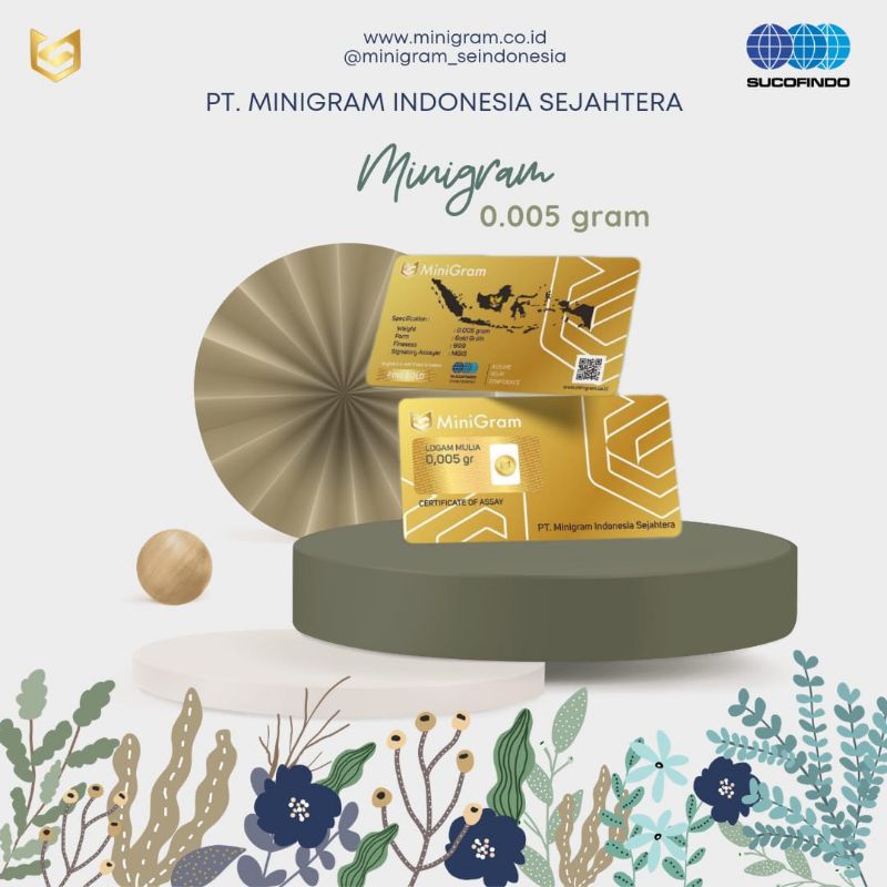 MiniGram logam mulia 0.005gram