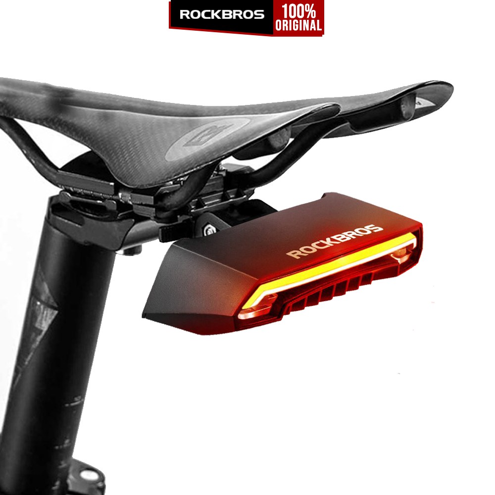 

Lampu Sepeda Belakang Rockbros Bike Tail Mini Light Sensor LED Lamp USB Rechargeable Safety Light