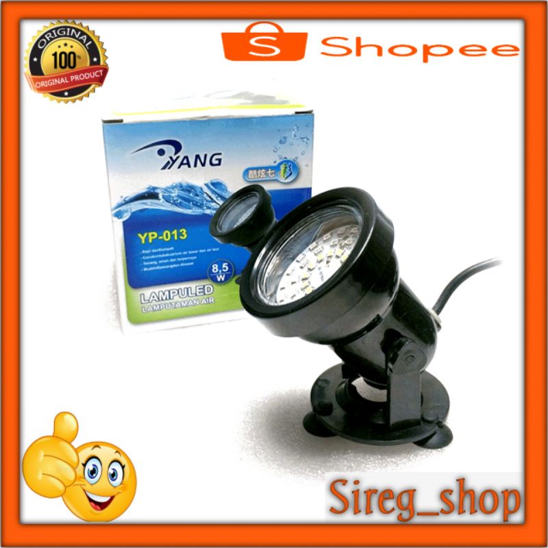 Lampu Led Yang YP-013 Lampu Sorot Tanam Air Aquarium/Aquascape/Kolam Ikan