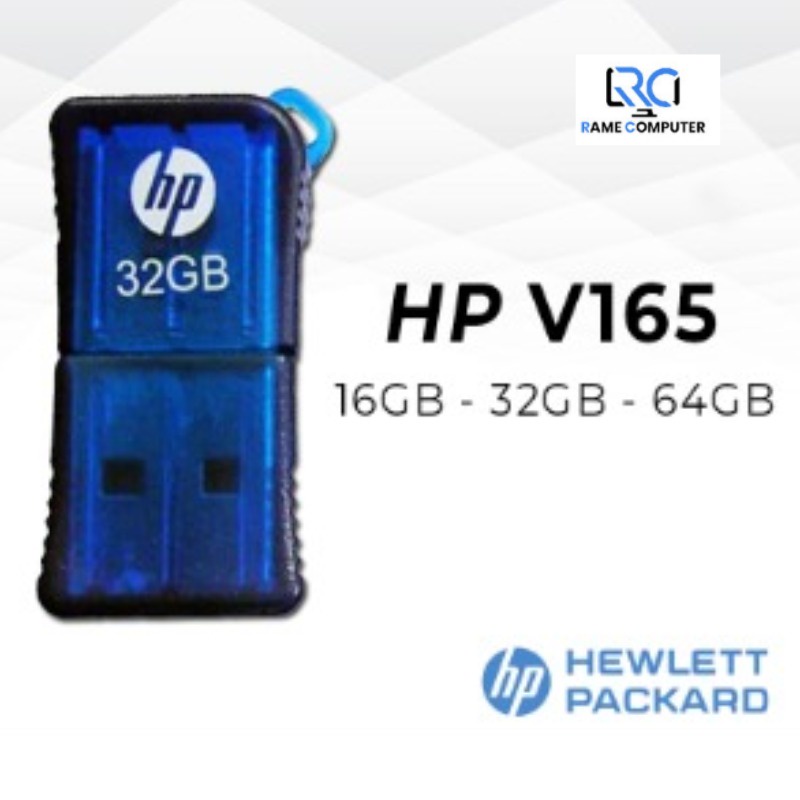 FLASHDISK HP ORIGINAL v165w -16GB Usb 2.0 (BLUE)