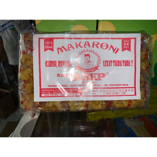 

Makaroni Kang Asep ASIN GURIH 1 pack isi 24 pcs