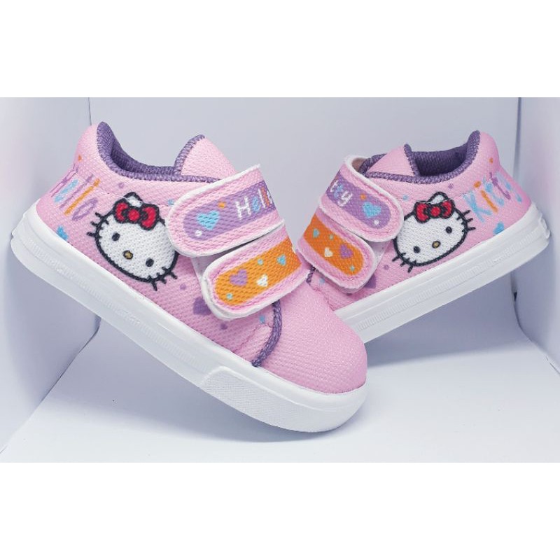 Sepatu Anak Perempuan Perekat Hello Kitty Umur 1 2 3 4 5 Tahun