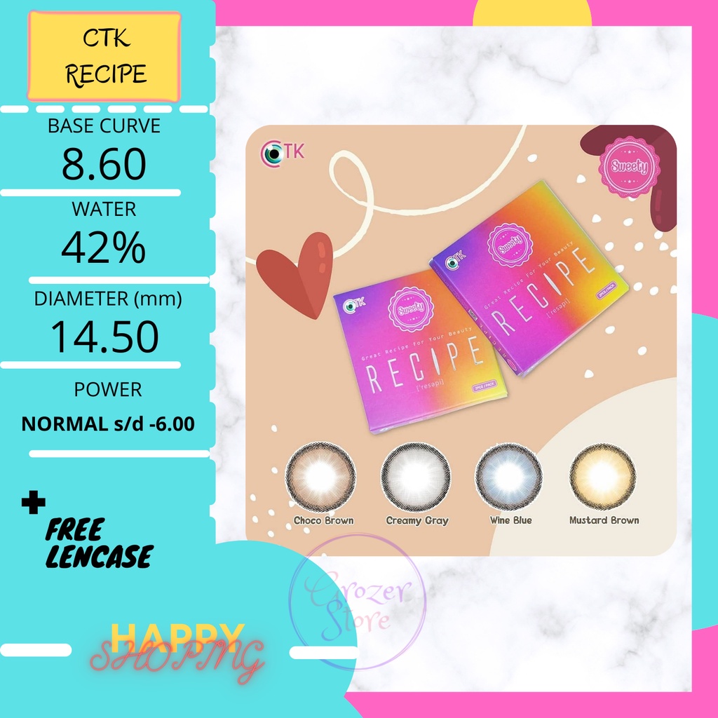Jual SOFTLENS RECIPE by CTK - NORMAL Indonesia|Shopee Indonesia
