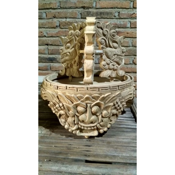 Tebok Lovebird Motif Leak Kayu Jati Mentahan Halus Exclusive