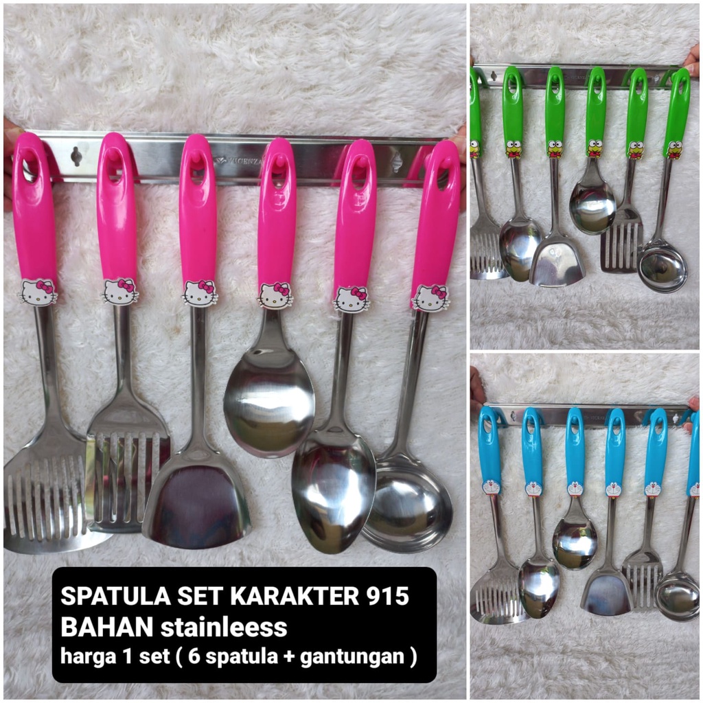 Spatula doraemon / spatula hellokitty / spatula keropi / keropi / spatula set doraemon / doraemon / 