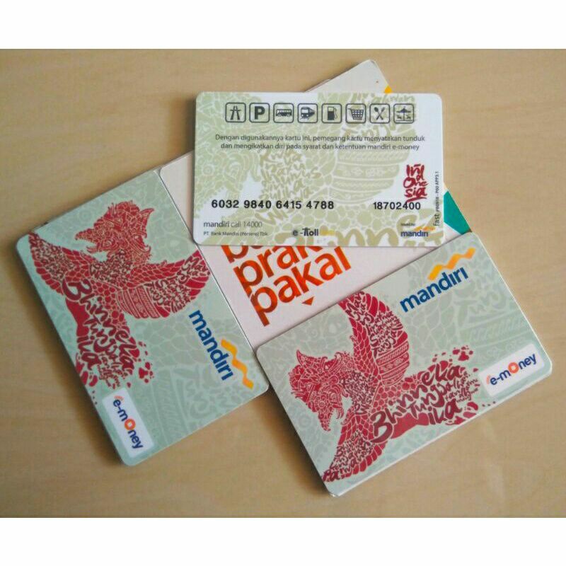 Mandiri e-Money /Garuda Bhinneka Tunggal Ika ORI /Like eTOLL Tapcash Flazz or Brizzi