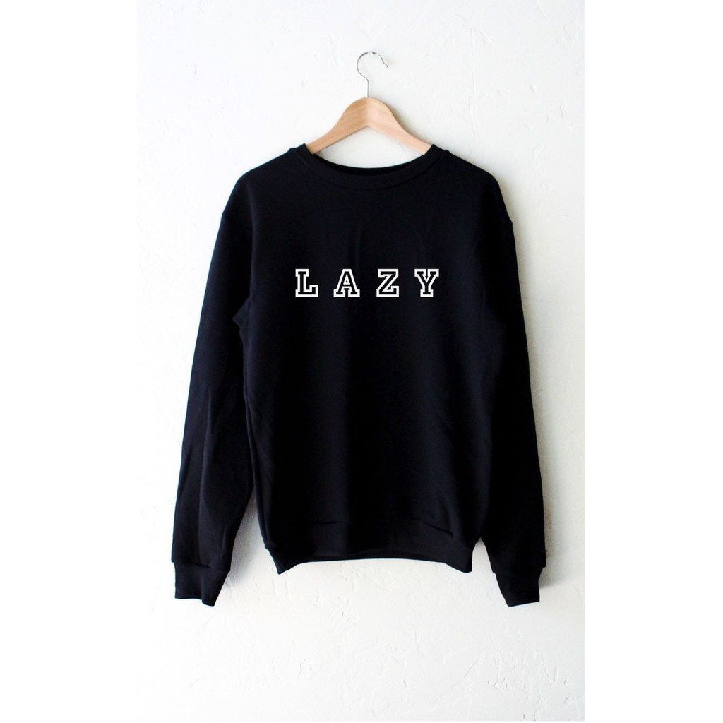 Parisdivarious Sweater Crop Hoodie Sweatshirt Lazy Bahan Fleece Size S - L