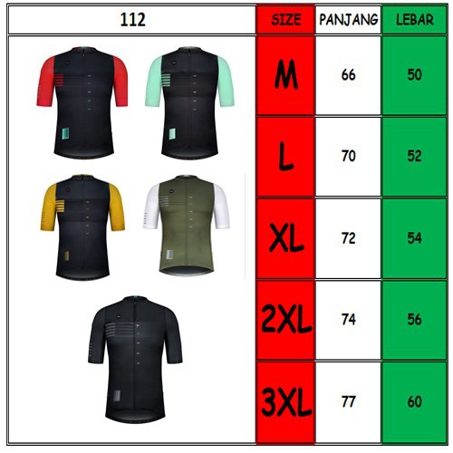 Baju Jersey Cycling Sepeda Import Premium dengan variasi lengan