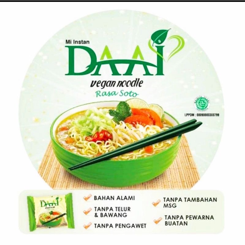 

mie daai rasa soto (vegetarian)